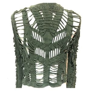 Suede Hand Made leather Jacket for every evening.